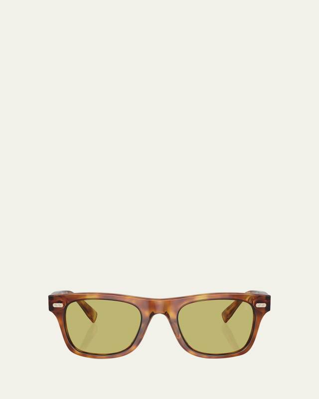 Polarized Acetate Square Sunglasses